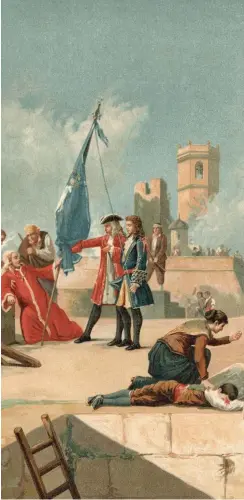  ?? Foto: akg ?? Kampf um Barcelona, 1714