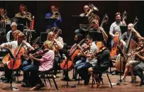  ?? John Davenport / Staff file photo ?? The San Antonio Symphony, shown in a 2016 rehearsal, is set to return in February for the first time in nearly a year.