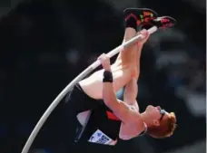  ?? IAN WALTON/GETTY IMAGES ?? World pole vault champion Shawn Barber broke the 6.00-metre mark in setting a new Canadian indoor record this past season.