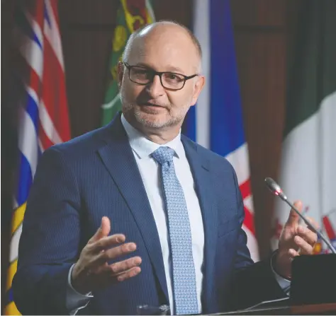  ?? ADRIAN WYLD / THE CANADIAN PRESS ?? Justice Minister David Lametti has given notice that the government will soon introduce a bill dealing with hate speech, crimes and propaganda.