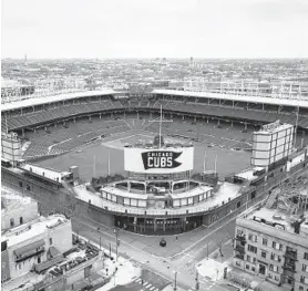  ?? ZBIGNIEW BZDAK/TNS ?? Empty stadiums will be the norm even after play resumes for Major League Baseball teams. A 60-game schedule seems the most likely scenario.