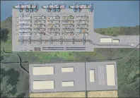  ?? SUBMITTED PHOTO ?? The cost for the proposed container terminal project in Melford, shown here in a conceptual drawing, has been estimated in the range of $450 million Canadian.