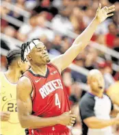  ?? Elizabeth Conley / Staff photograph­er ?? Rockets forward Danuel House Jr. has scored in double figures in five consecutiv­e games.