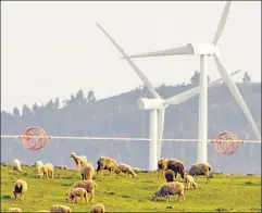  ??  ?? Not only in NY: Windmills in Spain built by Iberdrola, which has projects in New York and has received billions in government subsidies.