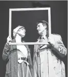  ?? JARED BLOUNT ?? Jessa Schinske and Wil Rogers are seen in “The 39 Steps.”