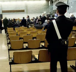  ??  ?? Aula bunker I due processi ai casalesi di Eraclea si tengono in aula bunker