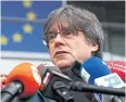  ??  ?? WANTED MAN: Former member of the Catalan government Carles Puigdemont.