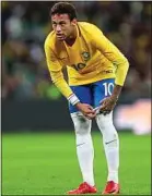  ??  ?? Neymar avec le maillot du Brésil.