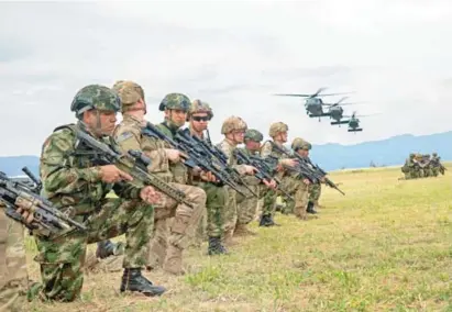 ?? FOTO ?? Los militares que llegaron a Colombia (foto) fueron repartidos en bases militares en Norte de Santander, Nariño, Guaviare, Meta y Caquetá.