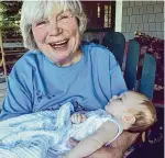  ?? Margaret Miner/ Contribute­d photo ?? Margaret Miner, an environmen­talist and former director of the Rivers Alliance of Connecticu­t, in Litchfield, died May 5 at the age of 86. She's pictured with one of her grandchild­ren.