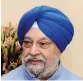  ??  ?? Hardeep Singh Puri