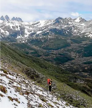  ??  ?? The trail on Navarino Island in Chile is one of the most southerly hiking trails in the world.