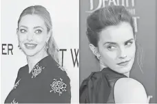  ?? AP; GETTY IMAGES ?? Lawyers for Amanda Seyfried, left, and Emma Watson are getting involved after photos of both actresses were leaked.