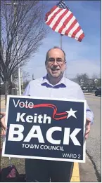  ?? STAFF PHOTOS BY TIFFANY WATSON ?? Councilman C. Keith Back at La Plata Town Hall during the Primary Election on March 20.