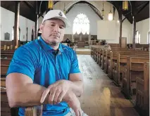  ?? ALLEN MCINNIS ?? John Tessier, former addict and now addiction counsellor at The Open Door, says he’s devoted to seeing others through the transition.