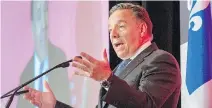  ?? RYAN REMIORZ ?? CAQ Leader François Legault says he will let the federal government deal with people who fail the party’s proposed values test.