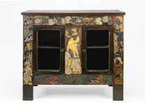  ?? | COURTESY ART INSTITUTE OF CHICAGO ?? “Earthly Paradise” ( 1888) a chestnut and pine cabinet, carved and polychrome­d, part of the Art Institute of Chicago exhibit, “Gauguin: Artist as Alchemist.”