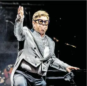  ?? Ferdy Damman / AFP / Getty Images ?? Elton John will continue to say farewell to fans with two shows set for June 30 and July 1.
