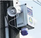  ??  ?? Tsunami sirens throughout Northland will be tested on Sunday.