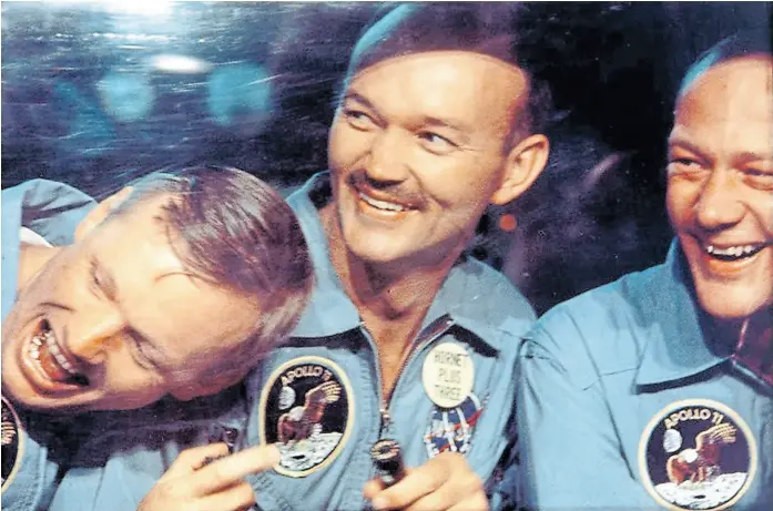 ??  ?? NASA
la tripulació­n más famosa Los astronauta­s de la Apollo XI, de izquierda a derecha: Neil A. Armstrong, Michael Collins y Edwin E. Aldrin Jr.