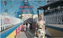  ?? JESSICA MIGLIO / AMAZON STUDIOS VIA THE ASSOCIATED PRESS ?? Juno Temple plays a woman on the run from her gangster husband in Wonder Wheel.