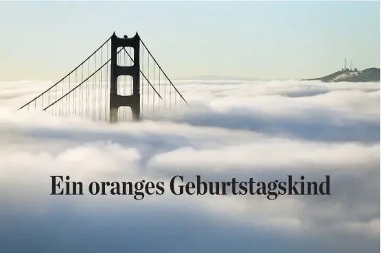  ??  ?? Vor 80 Jahren wurde die Golden Gate Bridge eröffnet. Die längste Hängebrück­e ist sie nicht mehr, aber noch immer eine der schönsten.