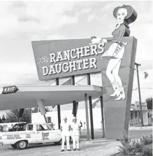  ?? [PHOTO COURTESY OKLAHOMA HISTORY CENTER] ?? The Rancher’s Daughter Drive-in opened at 4433 NW 23 in 1963.