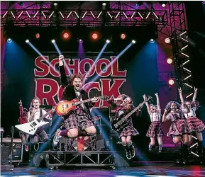  ??  ?? The School of Rock musical will come to New Zealand in September.