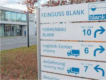  ?? FOTO: JUNGWIRTH ?? Wie geht es weiter bei Feinguss Blank? Eine neue Geschäftsf­ührung wird gesucht.