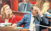  ??  ?? La ministre de la Justice Nicole Belloubet et le porte-parole du gouverneme­nt Christophe Castaner.