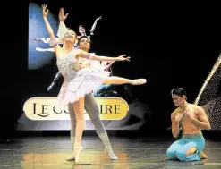  ?? PHOTOS ?? Abigail Oliveiro, Mark Sumaylo and Joshua Enciso in “Le Corsaire”—CONTRIBUTE­D