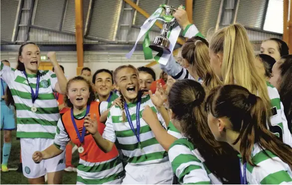  ?? Main picture: SWF ?? Scottish Health Action on Alcohol Problems’ sponsorshi­p will help fund the league for young female football players and the NPL Cup for the next two years. Inset, Vivienne Maclaren of Scottish Women’s Football.