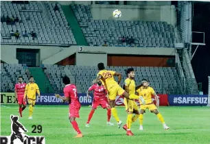  ??  ?? Sri Lanka in action at the SAFF against the Maldives