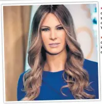  ?? >> La mirada y sonrisa de Melania quedaron idénticas a la primera dama. ??