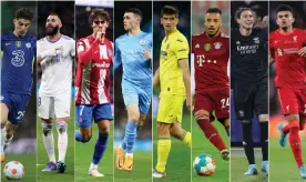  ?? ?? Chelsea face Real Madrid, Atlético take on Manchester City, Villarreal play Bayern Munich and Liverpool battle Benfica. Composite: Getty Images