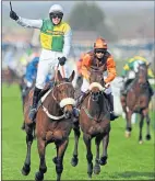  ??  ?? Ballabrigg­s and Jason Maguire come home to win the National in 2011