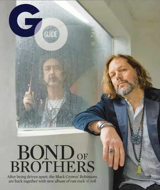  ?? MAGDALENA WOSINSKA/THE NEW YORK TIMES ?? The Black Crowes’ Chris Robinson, left, and Rich Robinson, seen Feb. 5 in Los Angeles, have released their first album together in 15 years.