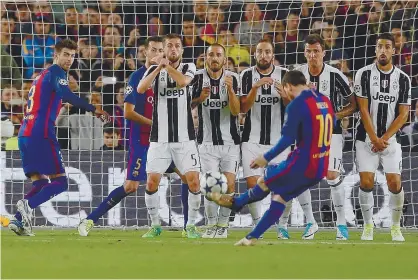  ??  ?? Nem Messi conseguiu furar a muralha defensiva da Juventus na época passada
