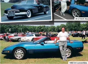  ??  ?? At a track day. 1993 C4 convertibl­e.