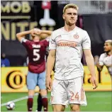  ?? HYOSUB SHIN / HSHIN@AJC.COM ?? Julian Gressel would like a new contract and wasn’t working with the main group as Atlanta Unitedheld its first practice session Monday.