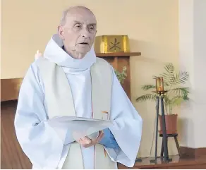  ?? PAROISSE SAINT-ETIENNE-DU-ROUVRAY / AFP / GETTY IMAGES ?? French priest Jacques Hamel was killed during mass by two attackers, one of whom was under police supervisio­n and wore an electronic bracelet.