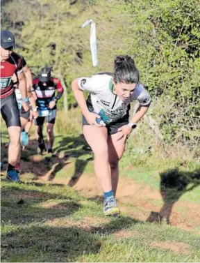  ?? ?? Una atleta, en una de las rampas más duras del trazado.