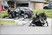 ?? TANNER LAWS — TULSA WORLD, FILE ?? The scene of a fatality car crash in Tulsa, Okla.