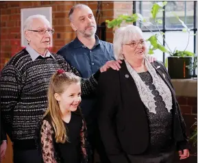  ?? ?? Extraordin­ary Portraits with proud Shetlander Harriet Middleton and her family