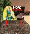  ?? COURTESY ABINGTON-JEFFERSON HEALTH ?? “Hope Conquers Fear” was message in tribute outside Abington-Lansdale Hospital.
