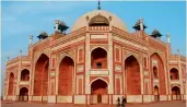  ??  ?? The Humayun’s Tomb in Delhi