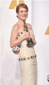  ??  ?? Julianne Moore ganó el Óscar a mejor actriz por ‘Siempre Alice’.