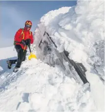  ??  ?? William Pike on Mt Ruapehu.