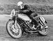  ??  ?? LEFT: Les Graham on the way to victory in the 1949 Swiss Grand Prix at Bremgarten. It was the Porcupine’s first GP win