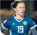  ??  ?? Scotland striker Zoe Ness